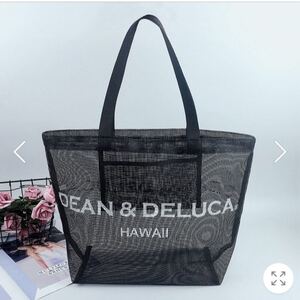 ■DEAN&DELUCA メッシュトートバッグ ハワイ ブラック