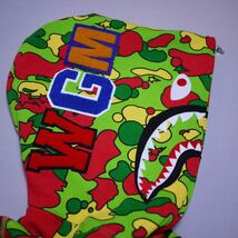 新品 A BATHING APE STA CAMO SHARK ZIP HOODIE Size 2XL エイプ カモ 迷彩 シャーク パーカー フーディー MULTI マルチ SYCHE サイケ BAPE_画像4