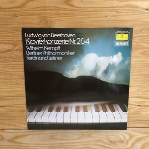 Y7FK2-210727 レア［LP レコード BEETHOVEN: Klavierkonzerte Nr.2 & Nr.4 Wilhelm Kempff・Ferdinand Leitner STEREO 2535 426］