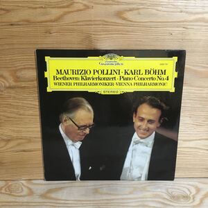 Y7Fi4-210730 レア［LP レコード BEETHOVEN KLAVIERKONZERT NR.4 G-DUR MAURIZIO POLLINI・KARL BOHM 2530 791 STEREO33］ベートーベン