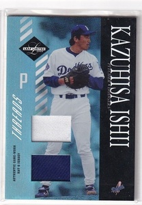 【ハット＆ジャージカード】2003 Leaf Limited THREADS #34 KAZUHISA ISHII 石井一久 07/25