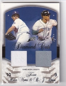 【ジャージカード】2005 FLAIR Diamond Cuts #DC-HN/BU HIDEO NOMO/B.J. Upton 野茂英雄 27/99