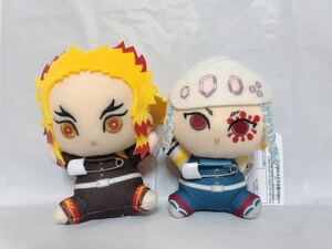 鬼滅の刃 くっつきぬいぐるみ バッジ 煉獄杏寿郎 宇髄天元