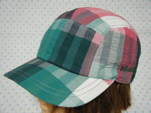 インハビタント　inhabitant　CHECK CAP　カジュアル用コットンキャップ・帽子　緑系/チェック　サイズ F/57～59㌢　5パネル　定価 4,290円