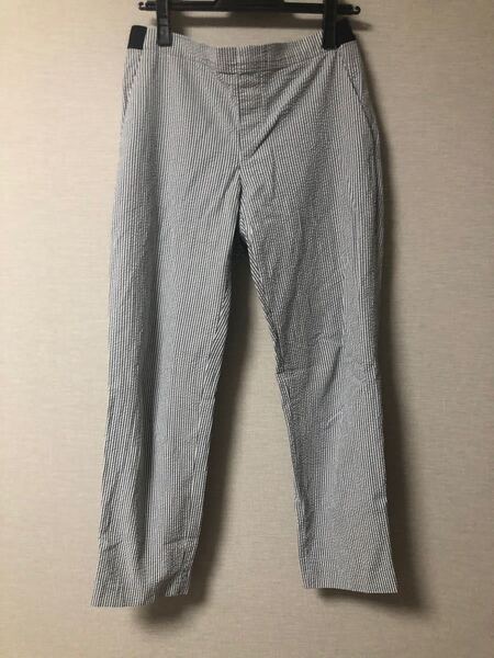 UNIQLO ストレッチ ストライプ パンツ ウエストゴム レギパン