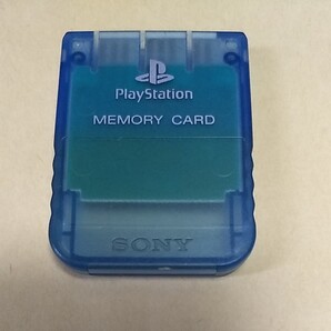 新品並 動作品 SONY 純正 PS メモリーカード クリアブルー 透明 プレステ プレイステーション PS1 15ブロック