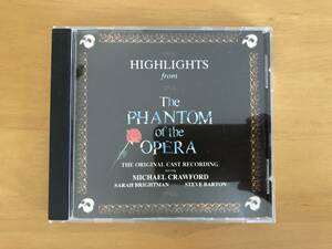 ( подлинный Broad way * мюзикл )The PHANTOM of The OPERA( опера сиденье. загадочная личность )CD