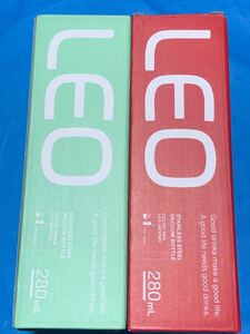 新品未開封 ステンレスボトル LEO レッド グリーン 2本セット
