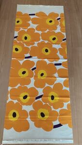マリメッコ ウニッコ カット生地 オレンジ はぎれ marimekko