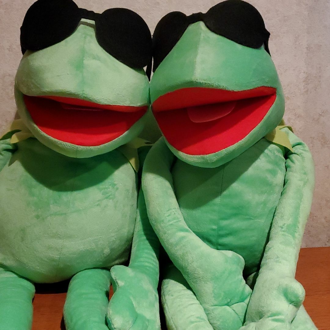 超歓迎 Kermit Muppets The ザ マペッツ セサミストリート 60 Big 特大 ジャケット 赤 ぬいぐるみ カーミット 正規品 Disney Doll Toy Stuffed おもちゃ
