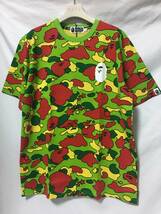 新品 2021 A BATHING APE STA CAMO APE HEAD TEE PSYCHE CAMO サイケカモ Tシャツ L (L-12-20)_画像1