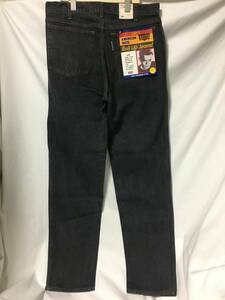 新品 DS 1988 80s LEVI'S リーバイス 636-5259 636 先染め ブラック デニム W34 (L-13-16)