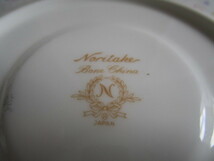 A　ＮＯＲＩＴＡＫＥ「ノリタケ★淡い色合いの花柄のペアカップ＆ソーサー～②」～箱なし　日本製_画像9