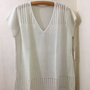 Vネック サマーニット