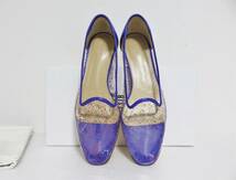 定価6.1万 MARYAM NASSIR ZADEH PASCAL LOAFER 36.5 パープル イタリア製 PVC フラット パンプス マリアム ナッシアー ザデー クリア_画像4