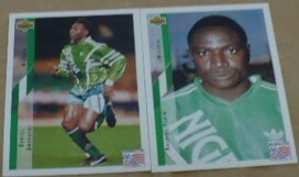 UPPERDECK(アッパーデック)社ＷorldCup(ワールドカップ19)94トレーディングカード日本語版ナイジェリア代表2枚セット