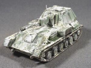 SU-76 self-propelled artillery 1/72 final product Uni model 