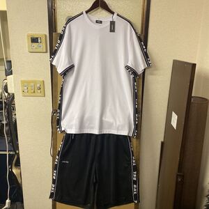 【新品】DIESEL ビッグサイズ サイドロゴテープ Tシャツ ショートパンツ 上下セット XLサイズ