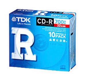 TDK データ記録用ディスク CD-R 700MB 32倍速対応 2枚
