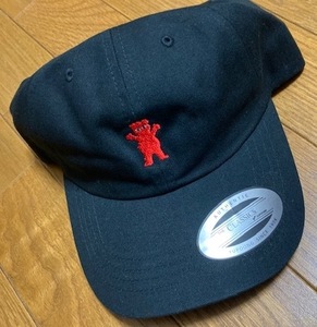 Grizzly Pudwill Bear Dad Hat Cap Black/Red キャップ