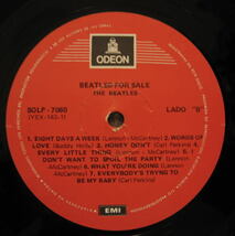 ベネズエラ盤 希少ラベル The Beatles / Beatles For Sale _画像6