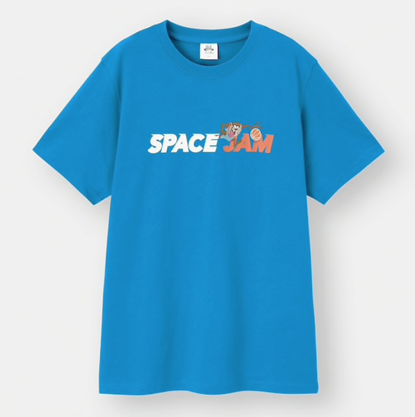 【新品】■GU 　SPACE JAM■Tシャツ(タズマニアン・デビル-BLU)(M)■　ジーユー・レブロン・ルーニー・テューンズ