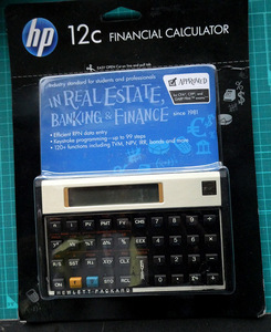 会計・不動産・金融に必携！HP-12C ヒューレットパッカード 未使用・新品 関数電卓　送料無料！