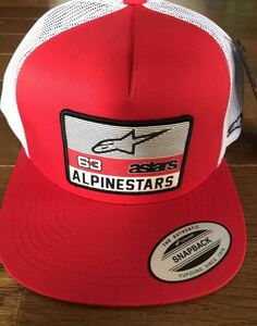 ☆新品 Alpinestars Sponsored Hat アルパインスターズ MTB メッシュ 夏 自転車 バイク ダウンヒル モトクロス キャップ 帽子 赤 レッド ⑰