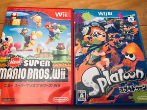 スプラトゥーン スーパーマリオブラザーズ Wii WiiU 2本セット