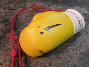  miniature boxing glove yellow pendant 