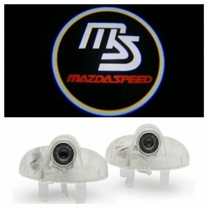マツダ RX-8 ロゴ LED プロジェクター ドア カーテシ ランプ 純正交換タイプ マツダ スピード ロータリー MAZDA SPEED ライト アテンザ