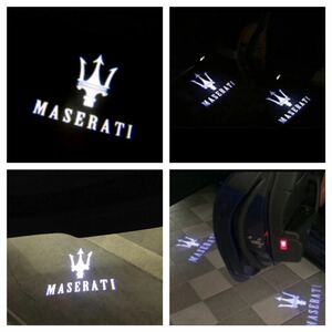 Maserati マセラティ ロゴ プロジェクター カーテシランプ LED 純正交換 ギブリ クアトロポルテ ドア ライト Ghibli/Quattroporte