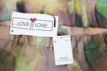 　＊90%OFF新品 ラブイズラブ LOVE IS LOVE! イタリア製 ティアード スカート ミニ シルク 定価51,700円(税込)サイズ42(L)(W68～74)LSK511_画像7