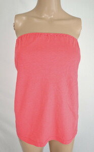 *. bargain new goods twin set TWIN-SET tube top cotton 100% size (S~M) salmon pink LCT535