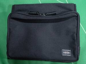 * Porter MONOCLE collaboration do Be nylon material tablet storage clutch bag iPad iPad mini holder black beautiful goods!!!*