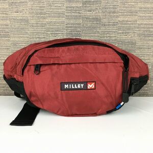 MILLET/ミレー ウエストポーチ/ボディーバッグ 赤 ロゴ 管NO.B17-25