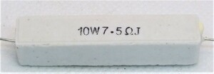 セメント抵抗 10w 7.5Ω 2個セット