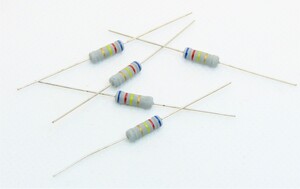 1w metal film resistance 620kΩ 10 pcs set 