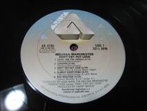 【LP】 MELISSA MANCHESTER / DON'T CRY OUT LOUD US盤 メリサ・マンチェスター 哀しみは心に秘めて あなたしか見えない BAD WEATHER 収録_画像7