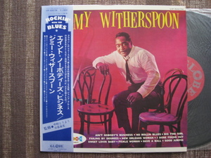 ★JIMMY WITHERSPOON♪AIN'T NOBODY'S BUSINESS★JUMP BLUES★GLOBE ビクター VIP-5007M★帯付LP★