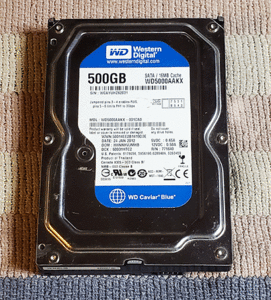 HDD 内蔵　WD WD5000AAKX　500GB　SATA　3.5インチ　WD Blue SATA3 16MBキャッシュ