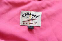 Callaway（キャロウェイ） ゴルフウェア ハーフジップ ジャケット 半袖 ピンク Ｍ_画像3