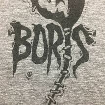 ビンテージ【BORIS】Tシャツ USA製 S ボリス 霜降りグレー ボアダムズ ノイズ ストーナー ロックT サイケ 古着 バンドT アメカジ 00s Y2K _画像7