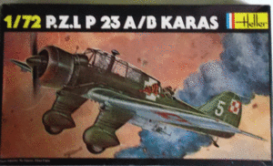 エレール/1/72/ポーランド空軍P.Z.L.P-23 A/Bカラッシュ急降下爆撃機/偵察機/未組立品