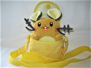 ★中古品 廃盤品 タカラトミー ポケットモンスター デデンネ おでかけポシェット ぬいぐるみ アンテナポケモン ユリーカのポシェット★