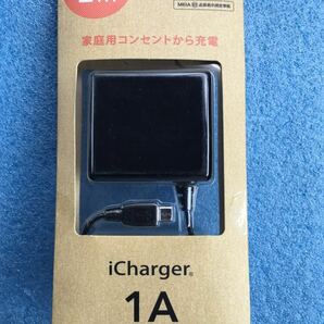 PGA ピージーエー PG-MAC10A01BK [micro USB コネクタ AC 充電器 出力 1A ケーブル長 2m ブラック]　未使用品　《送料無料》