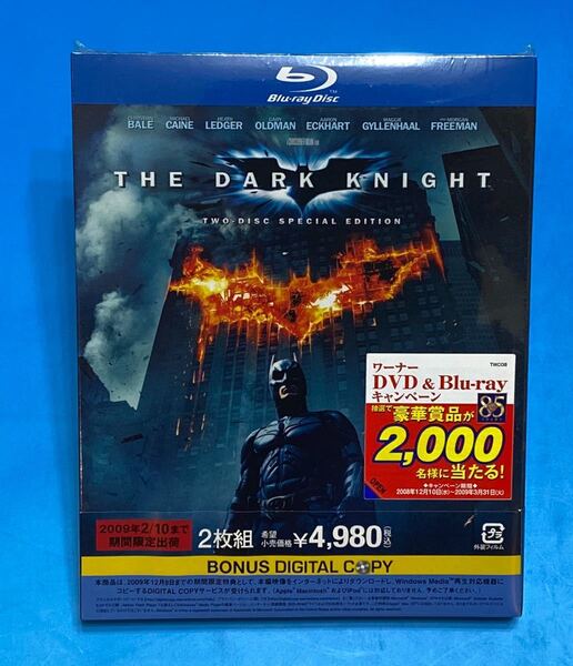 ★最終値下げ!! ★ラスト1個!! ★2009年絶版★新品未開封★ブルーレイ2枚組 THE DARK KNIGHT ★祝クリストファーノーラン 監督賞受賞!!