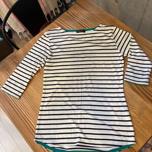 ボーダー 長袖カットソー 長袖Tシャツ トップス ボーダーカットソー
