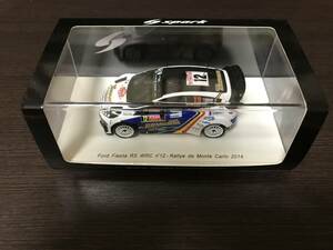 1/43 Spark フォード フィエスタ RS WRC #12 F.デルクール組 ラリー・モンテカルロ 2014