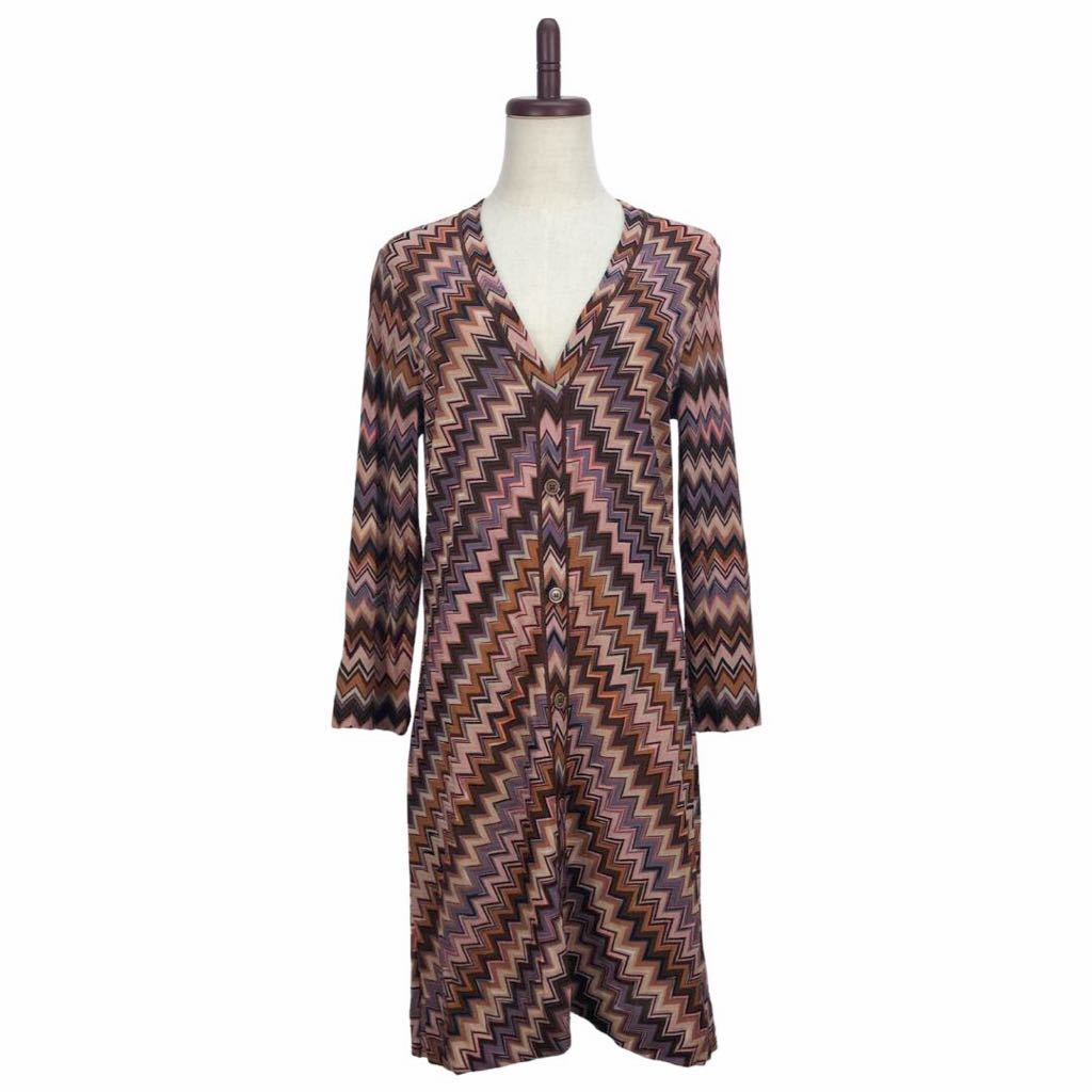 SPORT MISSONI 総柄 膝丈 ワンピース size44 ペチコート付き-